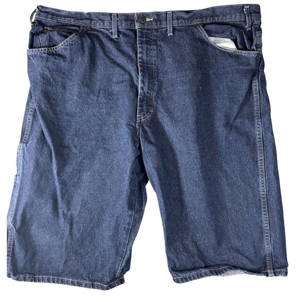 Genuine Dickies Mens 44 Dark Wash Denim Carpenter Shorts Blue Workwear Skater
